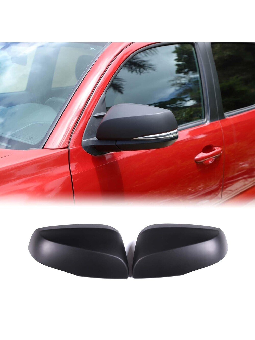 Mirror Cover Caps w/ Turn Signal Fits 2016-2023 Toyota Tacoma Pair